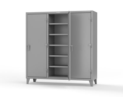 Extreme Duty 12 GA Multi-Shift Cabinet with 15 Shelves - 72 In. W x 24 In. D x 78 In. H - 66-MS-2415-7037