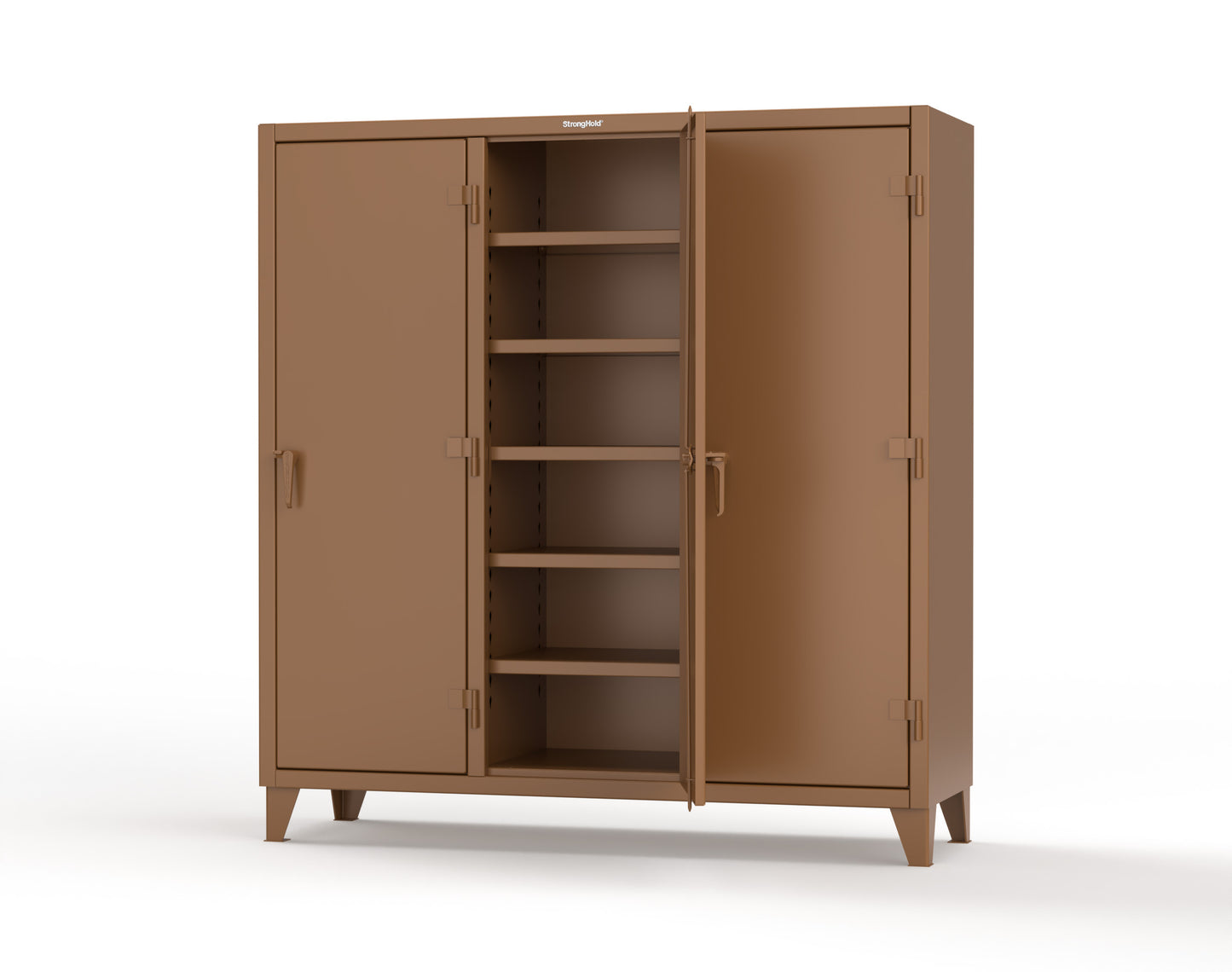 Extreme Duty 12 GA Multi-Shift Cabinet with 15 Shelves - 72 In. W x 24 In. D x 78 In. H - 66-MS-2415-8008