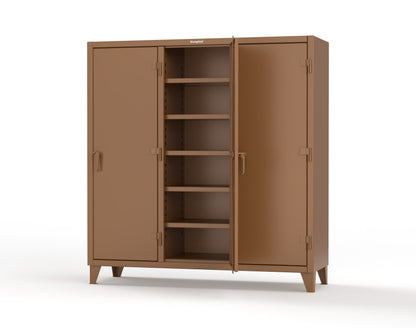 Extreme Duty 12 GA Multi-Shift Cabinet with 15 Shelves - 72 In. W x 24 In. D x 78 In. H - 66-MS-2415-8008