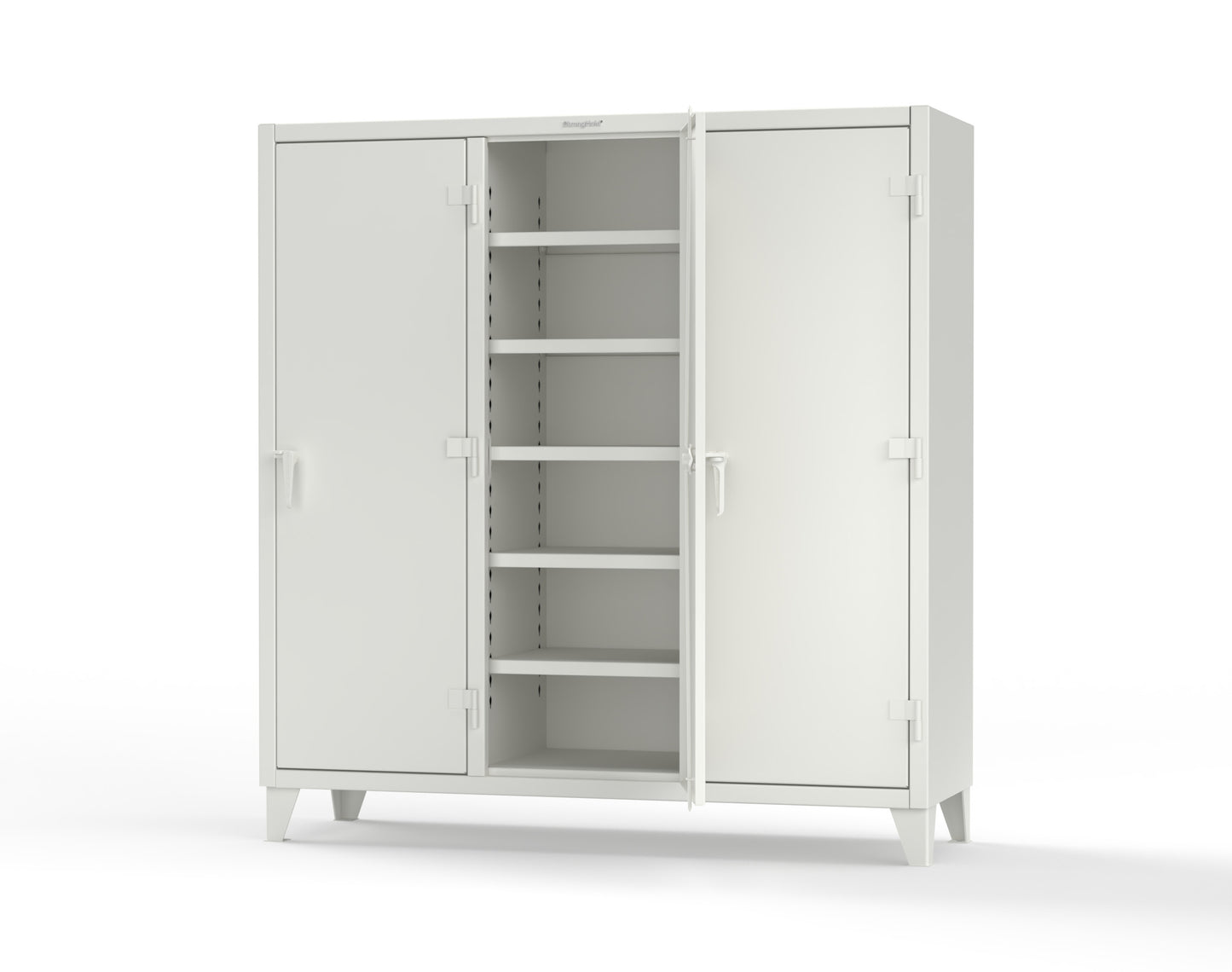 Extreme Duty 12 GA Multi-Shift Cabinet with 15 Shelves - 72 In. W x 24 In. D x 78 In. H - 66-MS-2415-9003
