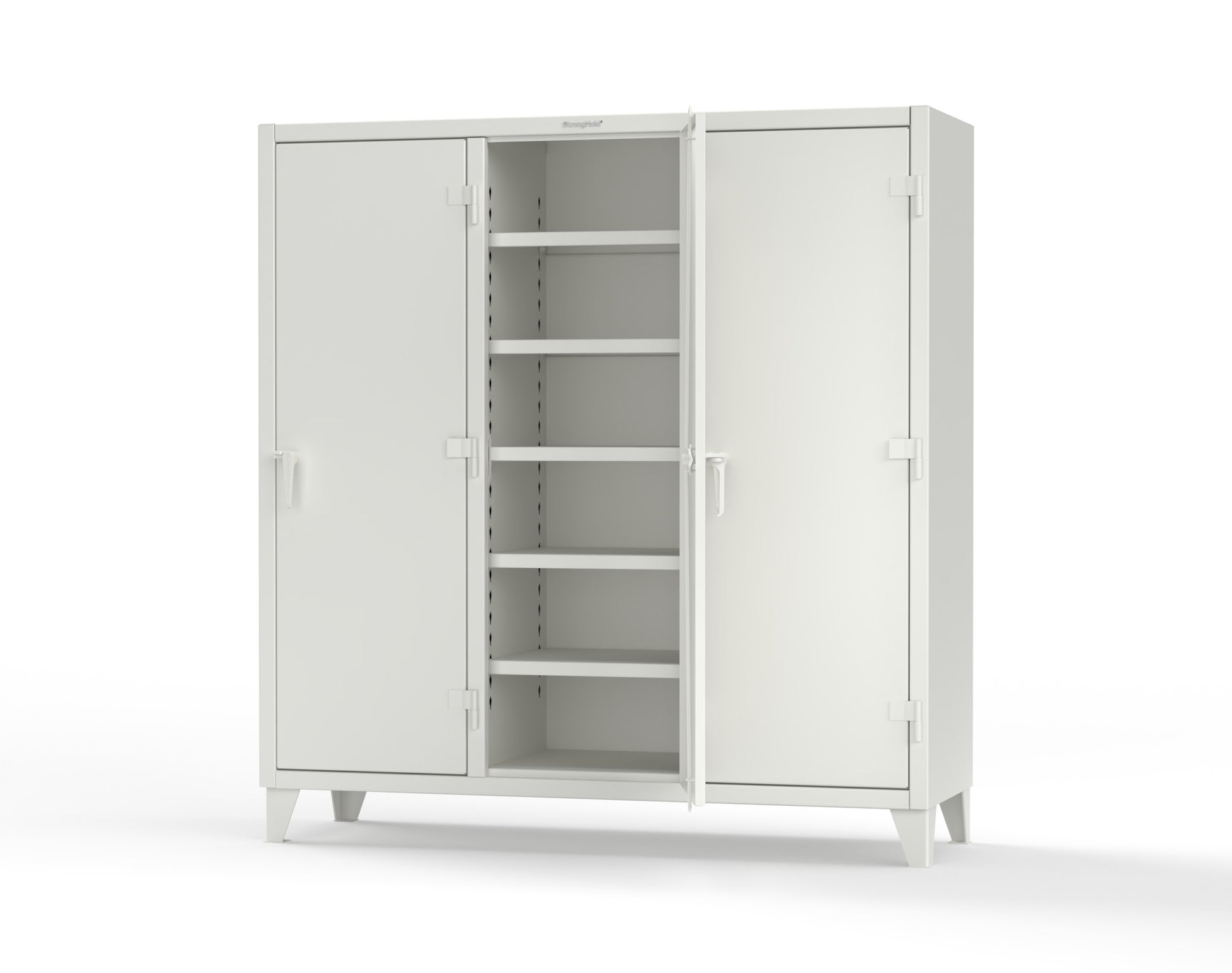 Extreme Duty 12 GA Multi-Shift Cabinet with 15 Shelves - 72 In. W x 24 In. D x 78 In. H - 66-MS-2415-9003
