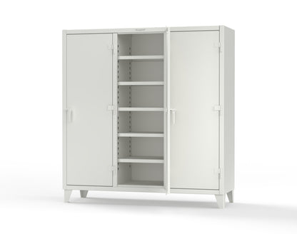 Extreme Duty 12 GA Multi-Shift Cabinet with 15 Shelves - 72 In. W x 24 In. D x 78 In. H - 66-MS-2415-9003