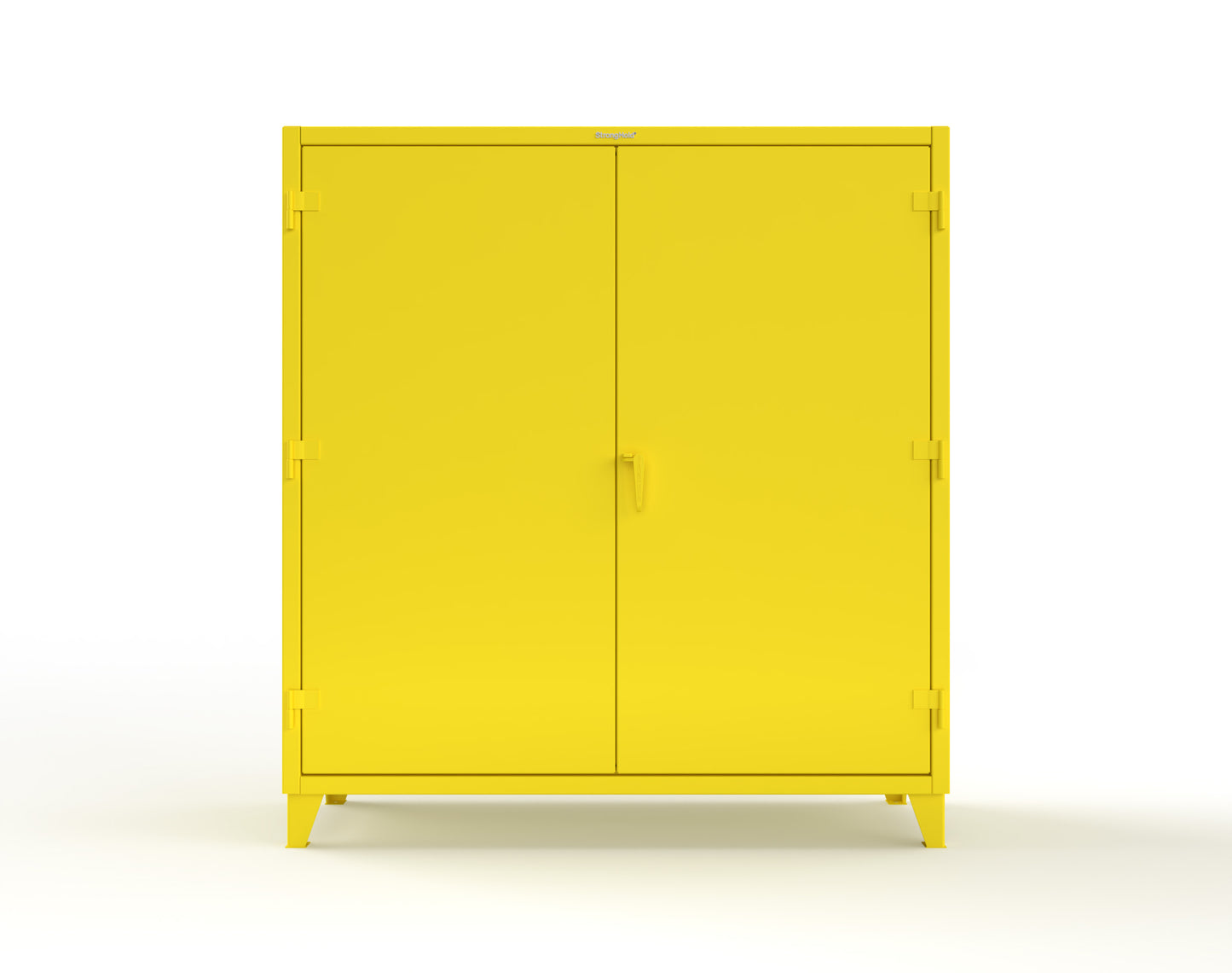 Extreme Duty 12 GA Cabinet with Pegboard Doors, 4 Shelves | 72 In. W x 24 In. D x 78 In. H - 66-PB-244-1021