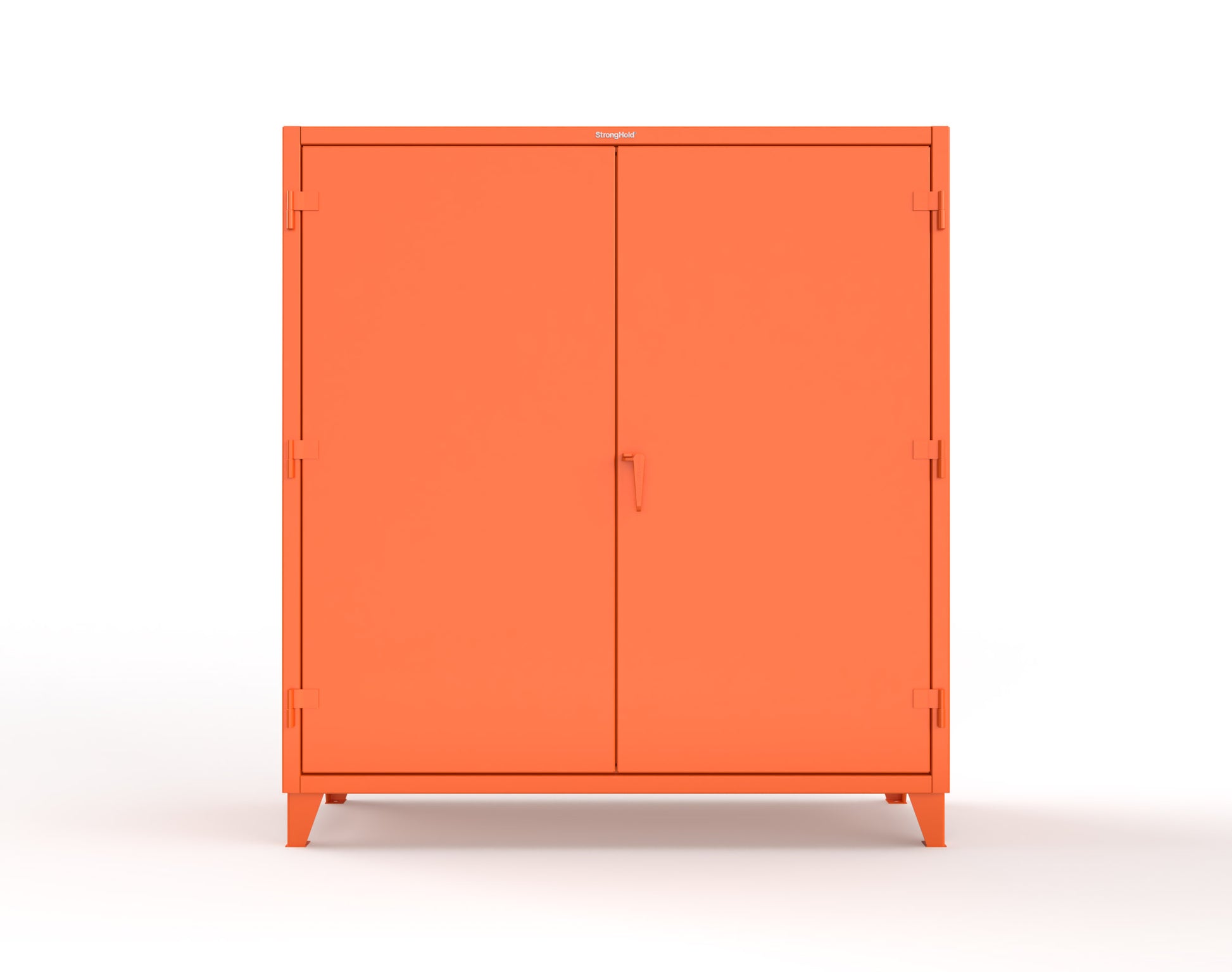Extreme Duty 12 GA Cabinet with Pegboard Doors, 4 Shelves | 72 In. W x 24 In. D x 78 In. H - 66-PB-244-2009