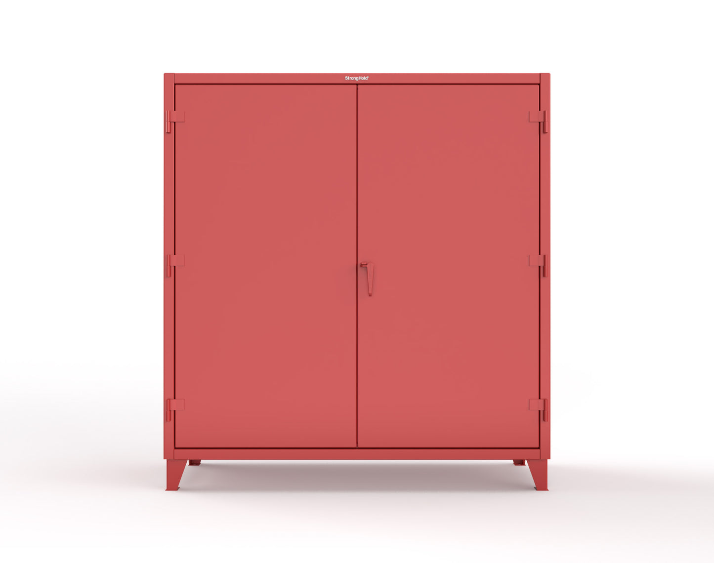 Extreme Duty 12 GA Cabinet with Pegboard Doors, 4 Shelves | 72 In. W x 24 In. D x 78 In. H - 66-PB-244-3001