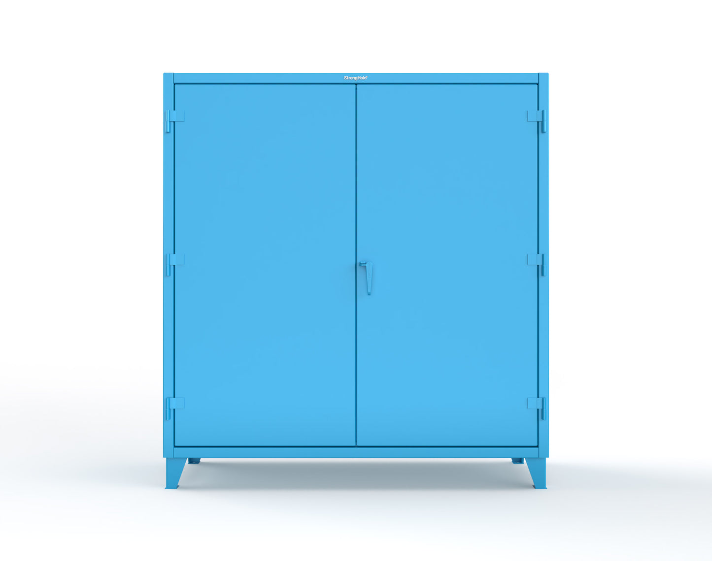 Extreme Duty 12 GA Cabinet with Pegboard Doors, 4 Shelves | 72 In. W x 24 In. D x 78 In. H - 66-PB-244-5012