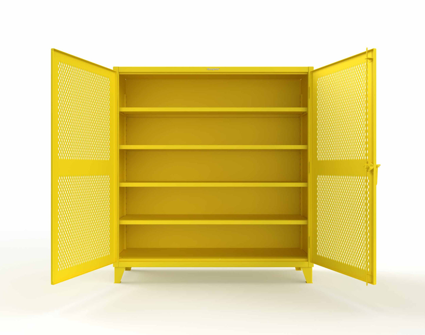 Extreme Duty 12 GA Cabinet with Ventilated (Diamond) Doors - 78 In. W x 24 In. D x 78 In. H - 66-V-244-1021