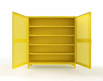 Extreme Duty 12 GA Cabinet with Ventilated (Diamond) Doors - 78 In. W x 24 In. D x 78 In. H - 66-V-244-1021