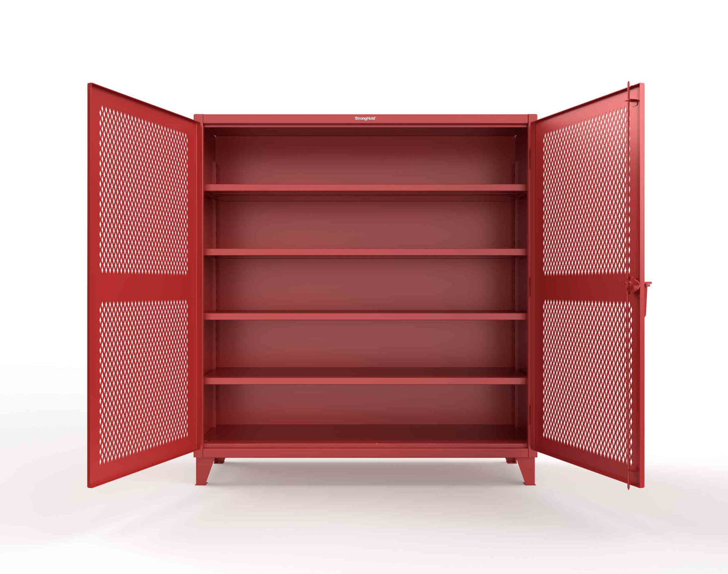 Extreme Duty 12 GA Cabinet with Ventilated (Diamond) Doors - 78 In. W x 24 In. D x 78 In. H - 66-V-244-3001