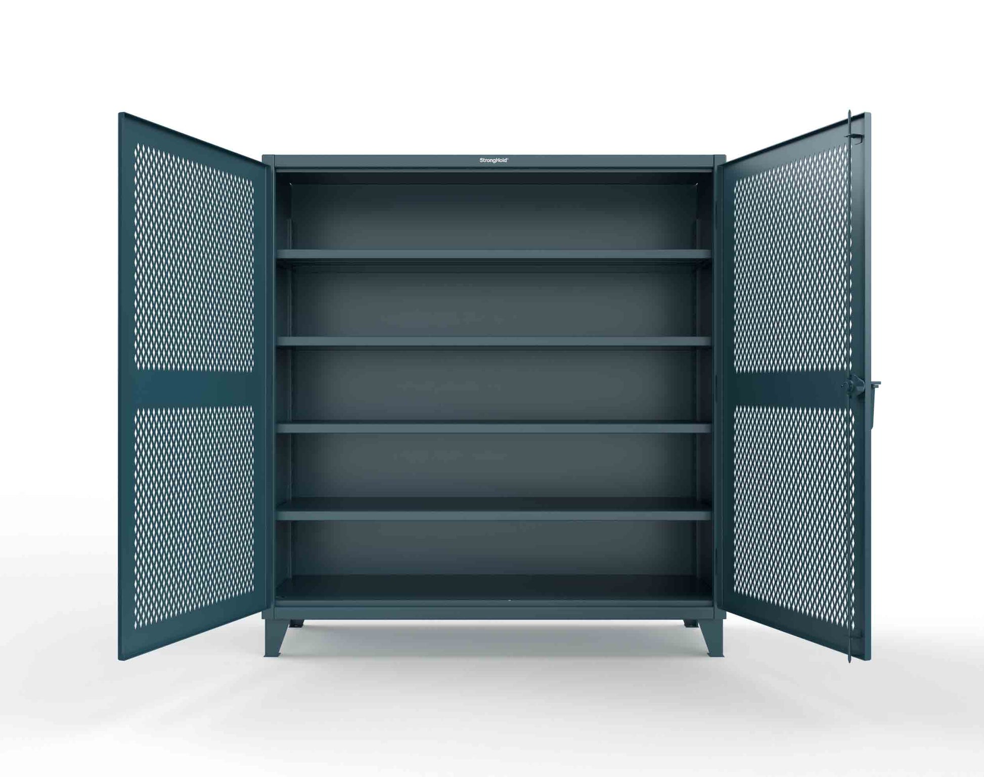 Extreme Duty 12 GA Cabinet with Ventilated (Diamond) Doors - 78 In. W x 24 In. D x 78 In. H - 66-V-244-5001