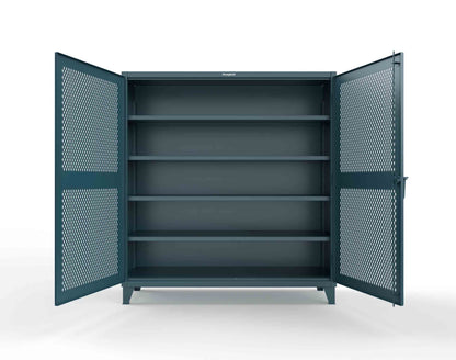 Extreme Duty 12 GA Cabinet with Ventilated (Diamond) Doors - 78 In. W x 24 In. D x 78 In. H - 66-V-244-5001