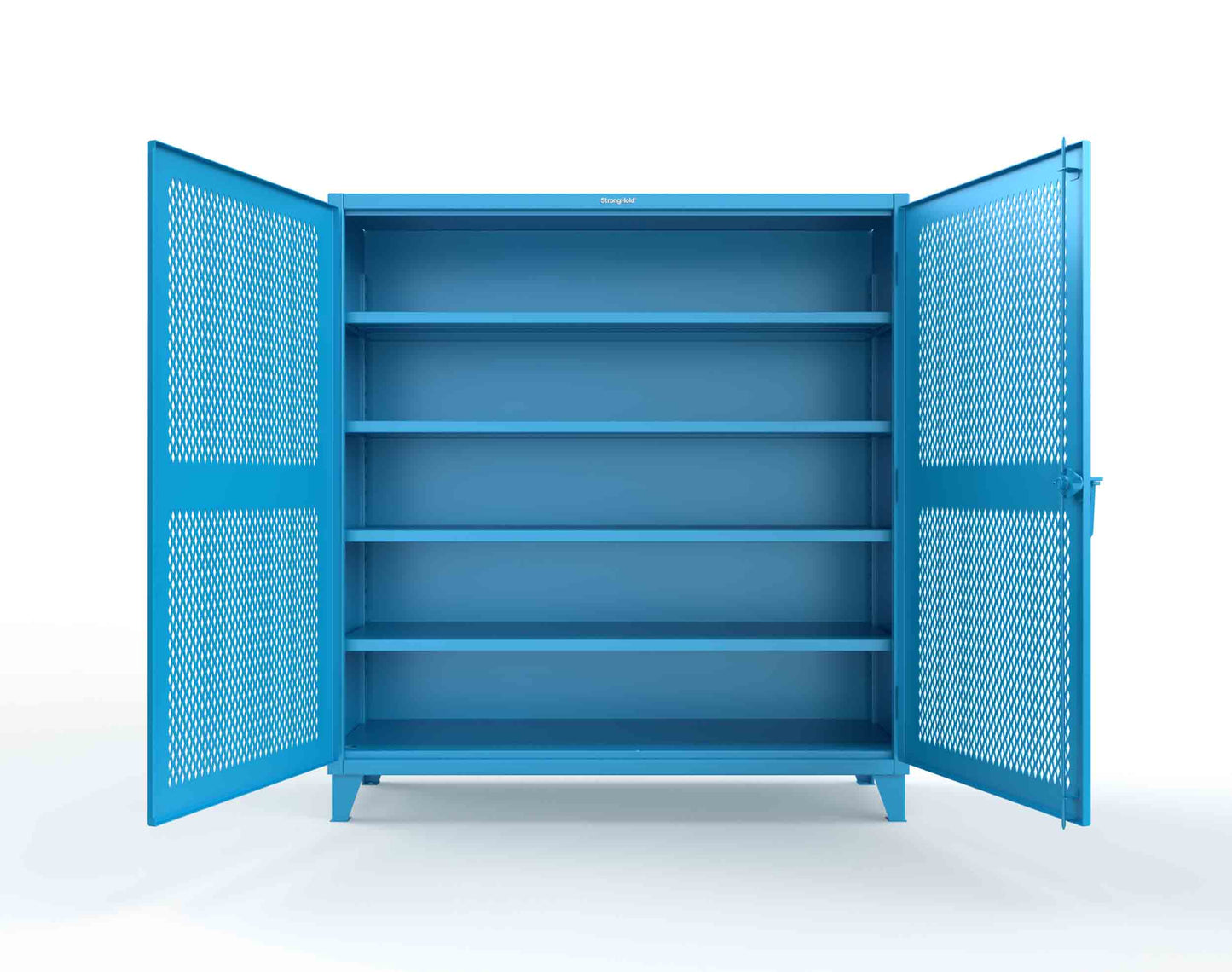 Extreme Duty 12 GA Cabinet with Ventilated (Diamond) Doors - 78 In. W x 24 In. D x 78 In. H - 66-V-244-5012
