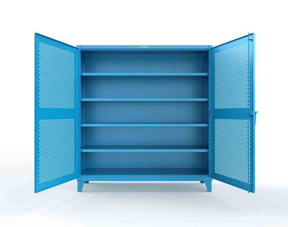 Extreme Duty 12 GA Cabinet with Ventilated (Diamond) Doors - 78 In. W x 24 In. D x 78 In. H - 66-V-244-5012