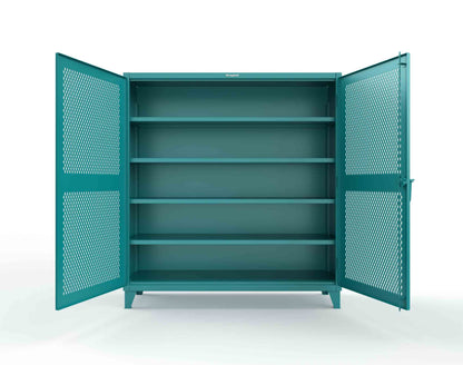Extreme Duty 12 GA Cabinet with Ventilated (Diamond) Doors - 78 In. W x 24 In. D x 78 In. H - 66-V-244-5021