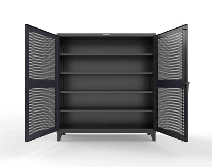 Extreme Duty 12 GA Cabinet with Ventilated (Diamond) Doors - 78 In. W x 24 In. D x 78 In. H - 66-V-244-9005