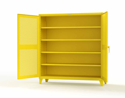 Extreme Duty 12 GA Cabinet with Ventilated (Diamond) Doors - 78 In. W x 24 In. D x 78 In. H - 66-V-244-1021