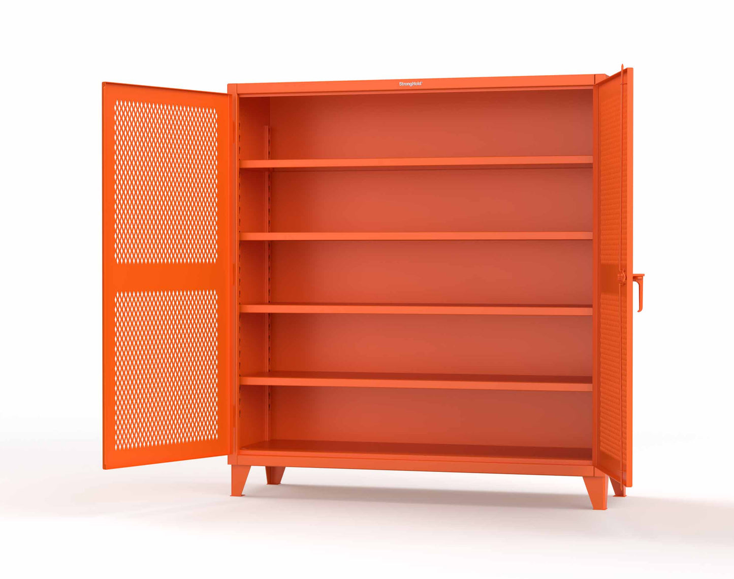 Extreme Duty 12 GA Cabinet with Ventilated (Diamond) Doors - 78 In. W x 24 In. D x 78 In. H - 66-V-244-2009