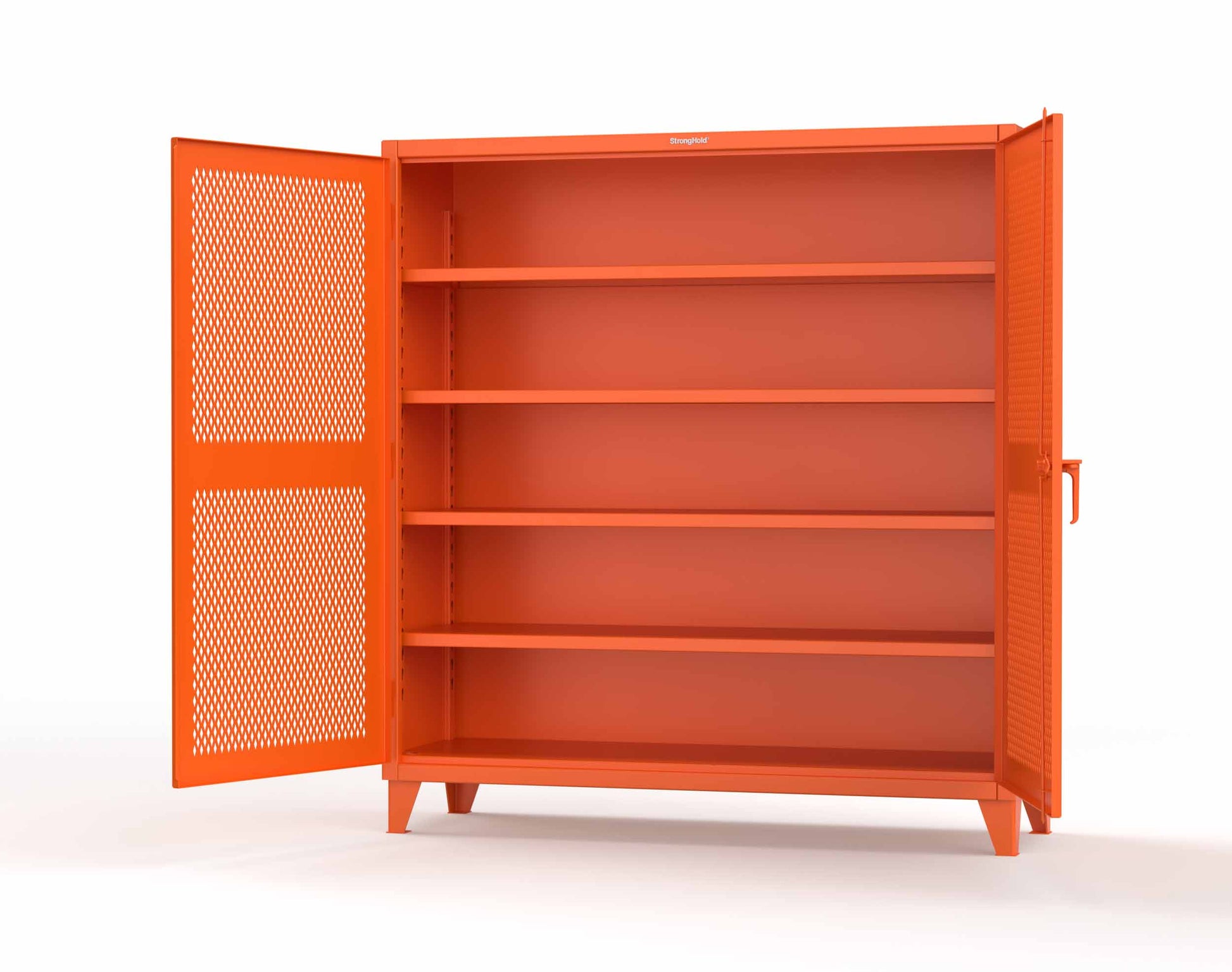 Extreme Duty 12 GA Cabinet with Ventilated (Diamond) Doors - 78 In. W x 24 In. D x 78 In. H - 66-V-244-2009