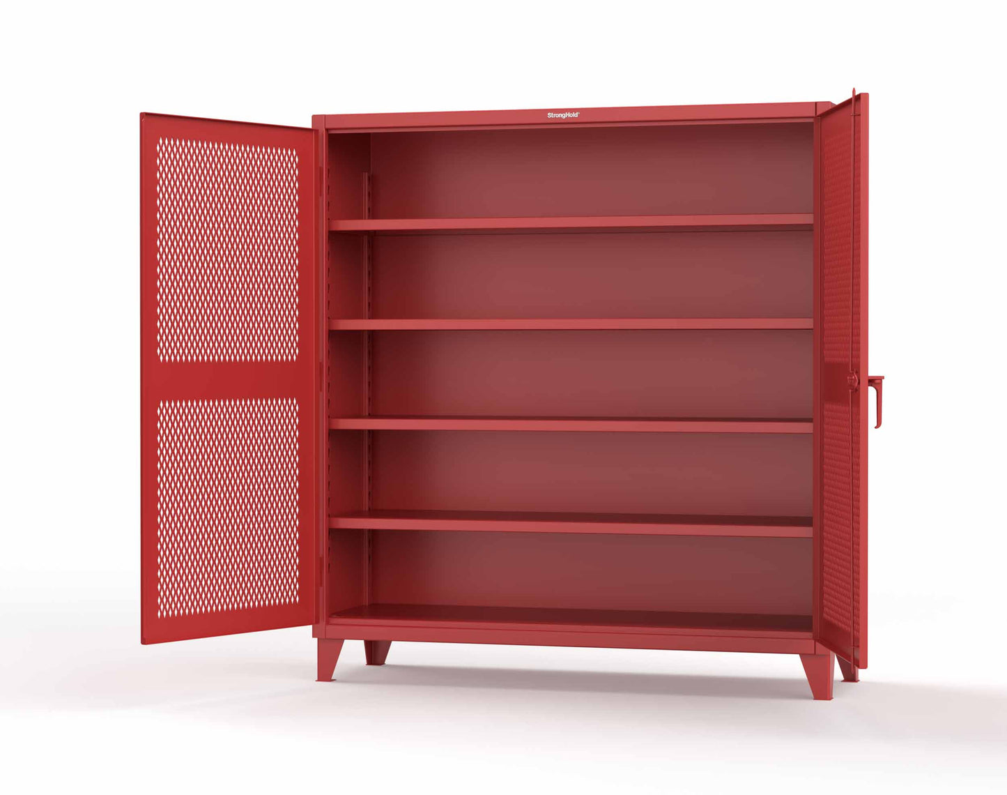 Extreme Duty 12 GA Cabinet with Ventilated (Diamond) Doors - 78 In. W x 24 In. D x 78 In. H - 66-V-244-3001