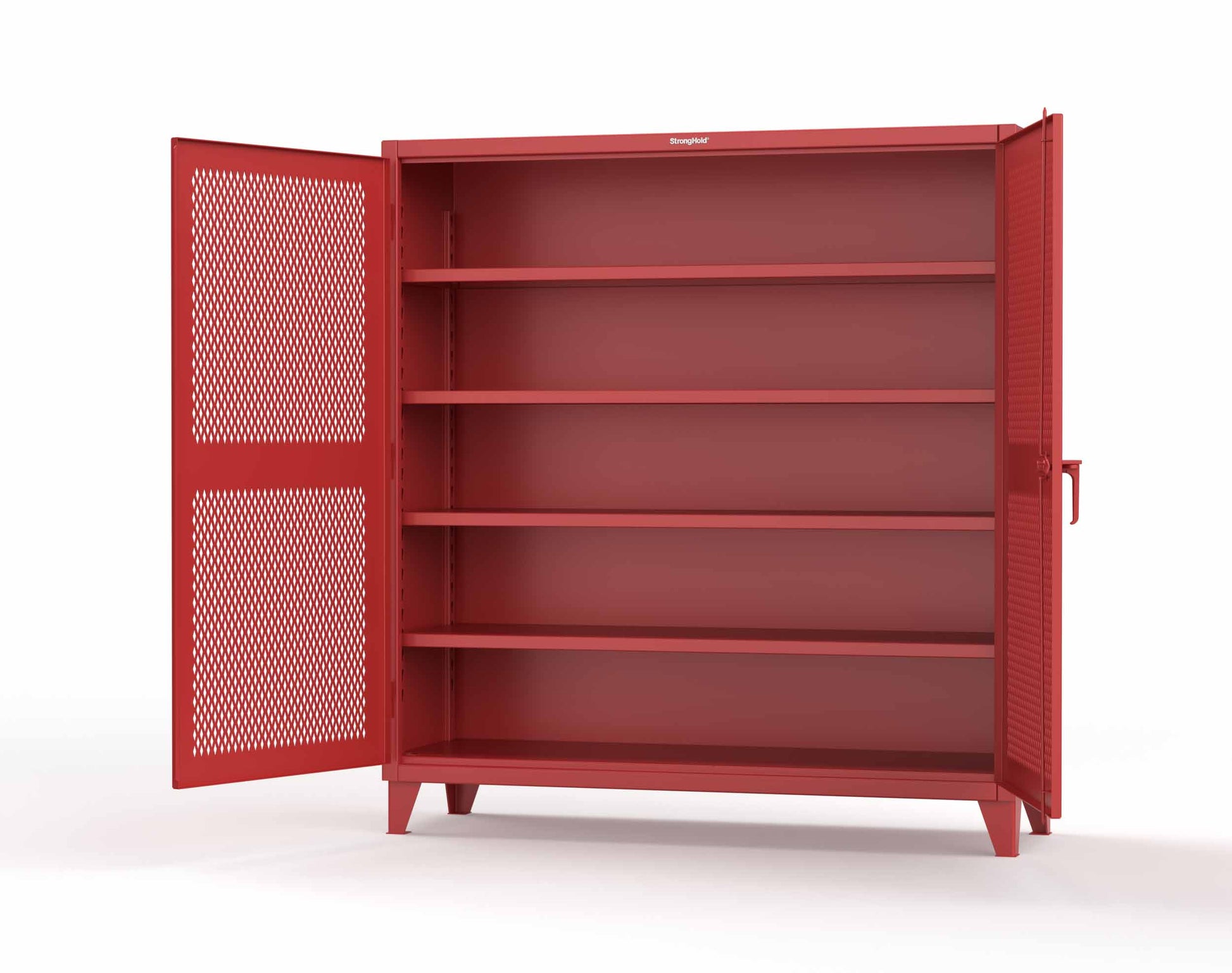 Extreme Duty 12 GA Cabinet with Ventilated (Diamond) Doors - 78 In. W x 24 In. D x 78 In. H - 66-V-244-3001