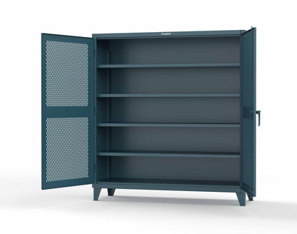 Extreme Duty 12 GA Cabinet with Ventilated (Diamond) Doors - 78 In. W x 24 In. D x 78 In. H - 66-V-244-5001