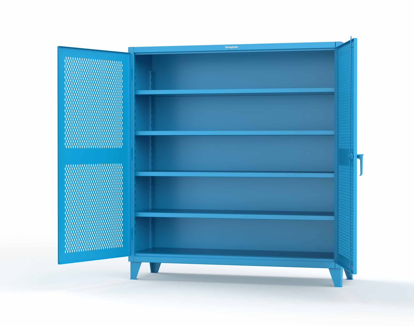 Extreme Duty 12 GA Cabinet with Ventilated (Diamond) Doors - 78 In. W x 24 In. D x 78 In. H - 66-V-244-5012