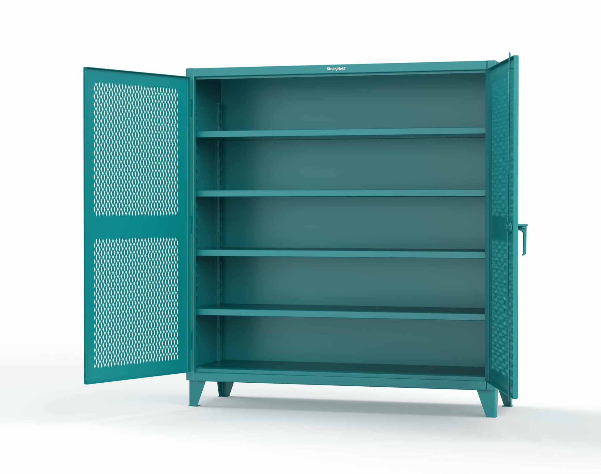Extreme Duty 12 GA Cabinet with Ventilated (Diamond) Doors - 78 In. W x 24 In. D x 78 In. H - 66-V-244-5021