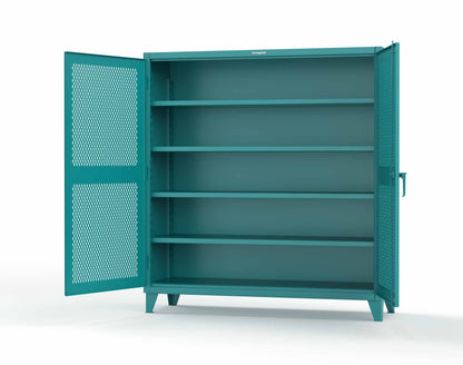 Extreme Duty 12 GA Cabinet with Ventilated (Diamond) Doors - 78 In. W x 24 In. D x 78 In. H - 66-V-244-5021