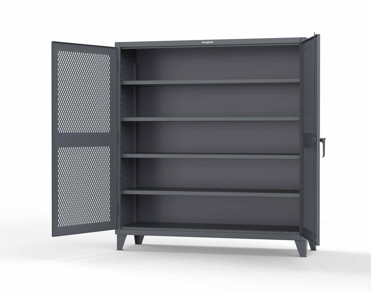 Extreme Duty 12 GA Cabinet with Ventilated (Diamond) Doors - 78 In. W x 24 In. D x 78 In. H - 66-V-244-7024