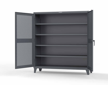 Extreme Duty 12 GA Cabinet with Ventilated (Diamond) Doors - 78 In. W x 24 In. D x 78 In. H - 66-V-244-7024