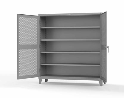 Extreme Duty 12 GA Cabinet with Ventilated (Diamond) Doors - 78 In. W x 24 In. D x 78 In. H - 66-V-244-7037