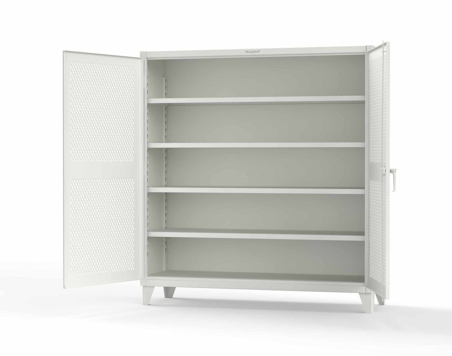 Extreme Duty 12 GA Cabinet with Ventilated (Diamond) Doors - 78 In. W x 24 In. D x 78 In. H - 66-V-244-9003