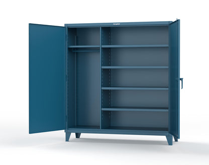 Extreme Duty 12 GA Uniform Cabinet with 5 Shelves - 72 In. W x 24 In. D x 78 In. H - 66-W-245-5001