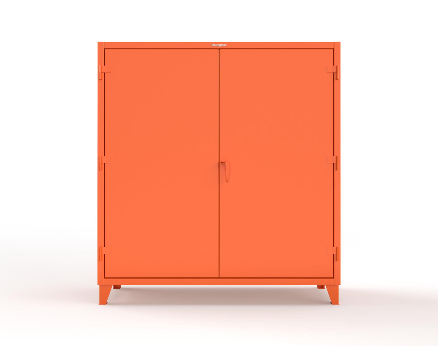 Extreme Duty 12 GA Uniform Cabinet with Hanger Rod, 1 Shelf - 72 In. W x 24 In. D x 78 In. H - 66-WR-241-2009