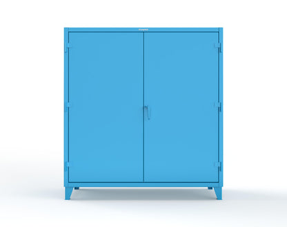 Extreme Duty 12 GA Uniform Cabinet with Hanger Rod, 1 Shelf - 72 In. W x 24 In. D x 78 In. H - 66-WR-241-5012