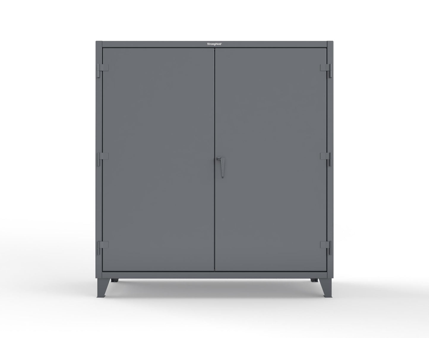 Extreme Duty 12 GA Uniform Cabinet with Hanger Rod, 1 Shelf - 72 In. W x 24 In. D x 78 In. H - 66-WR-241-7024