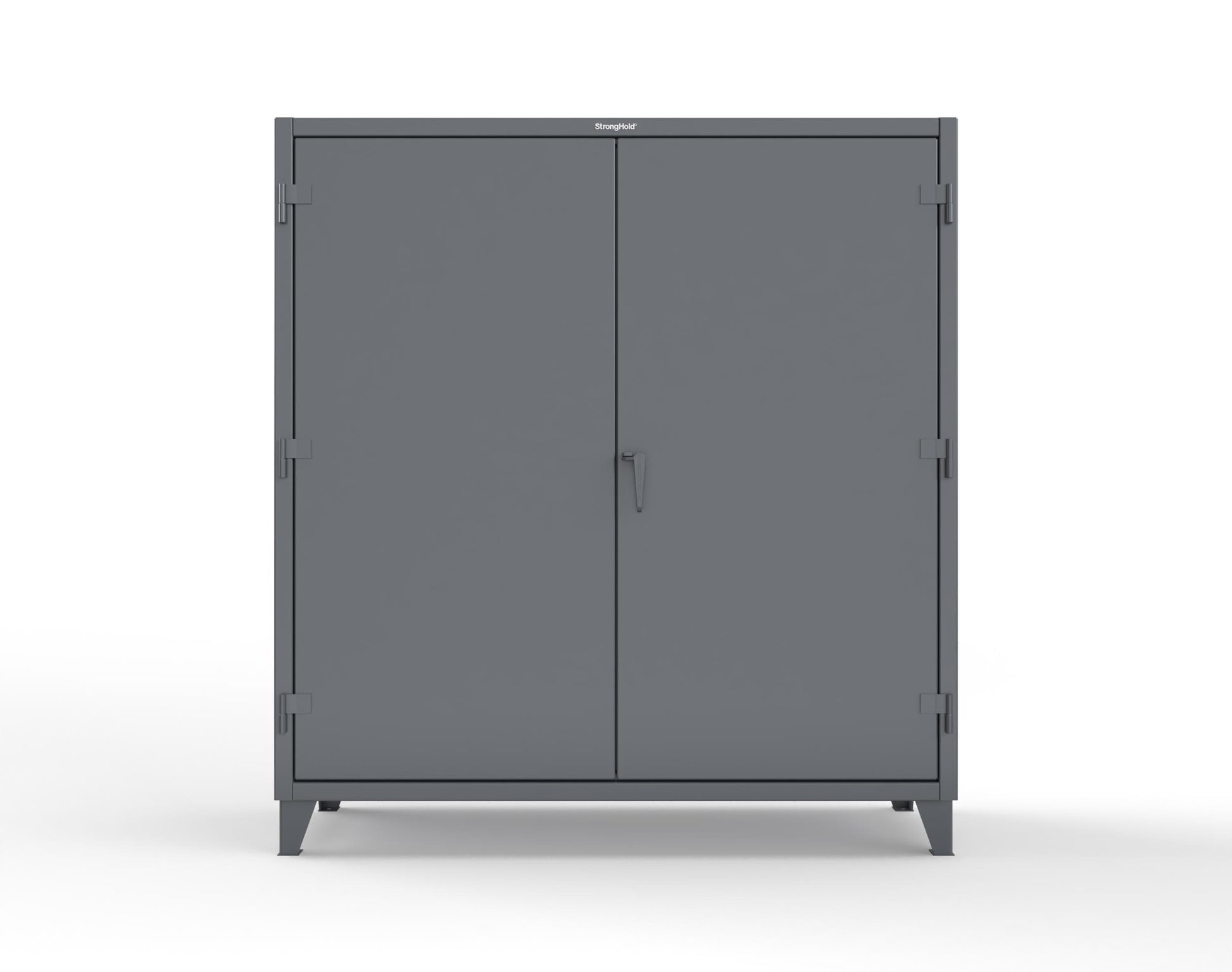 Extreme Duty 12 GA Uniform Cabinet with Hanger Rod, 1 Shelf - 72 In. W x 24 In. D x 78 In. H - 66-WR-241-7024