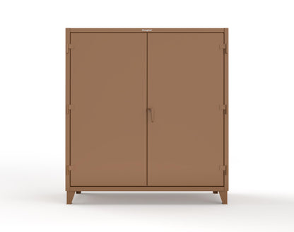 Extreme Duty 12 GA Uniform Cabinet with Hanger Rod, 1 Shelf - 72 In. W x 24 In. D x 78 In. H - 66-WR-241-8008