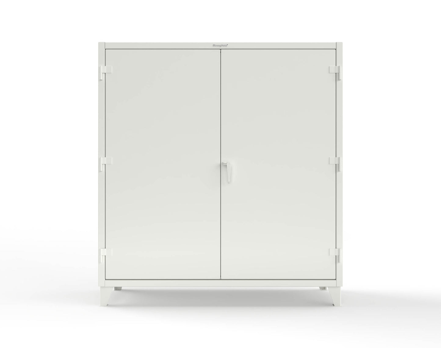 Extreme Duty 12 GA Uniform Cabinet with Hanger Rod, 1 Shelf - 72 In. W x 24 In. D x 78 In. H - 66-WR-241-9003