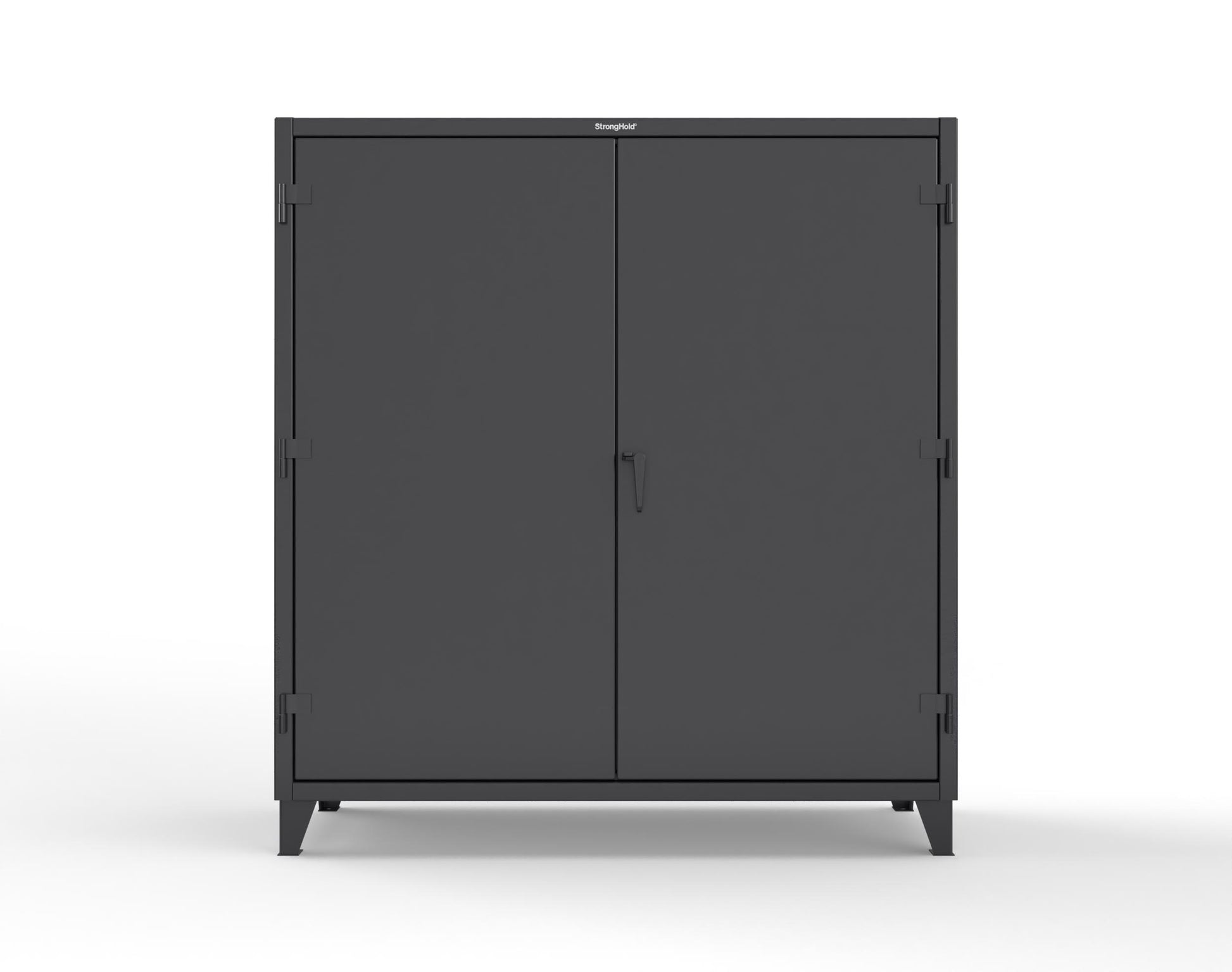 Extreme Duty 12 GA Uniform Cabinet with Hanger Rod, 1 Shelf - 72 In. W x 24 In. D x 78 In. H - 66-WR-241-9005