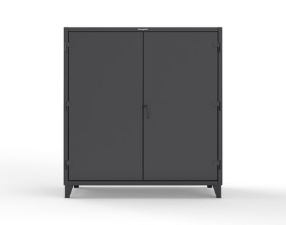 Extreme Duty 12 GA Uniform Cabinet with Hanger Rod, 1 Shelf - 72 In. W x 24 In. D x 78 In. H - 66-WR-241-9005