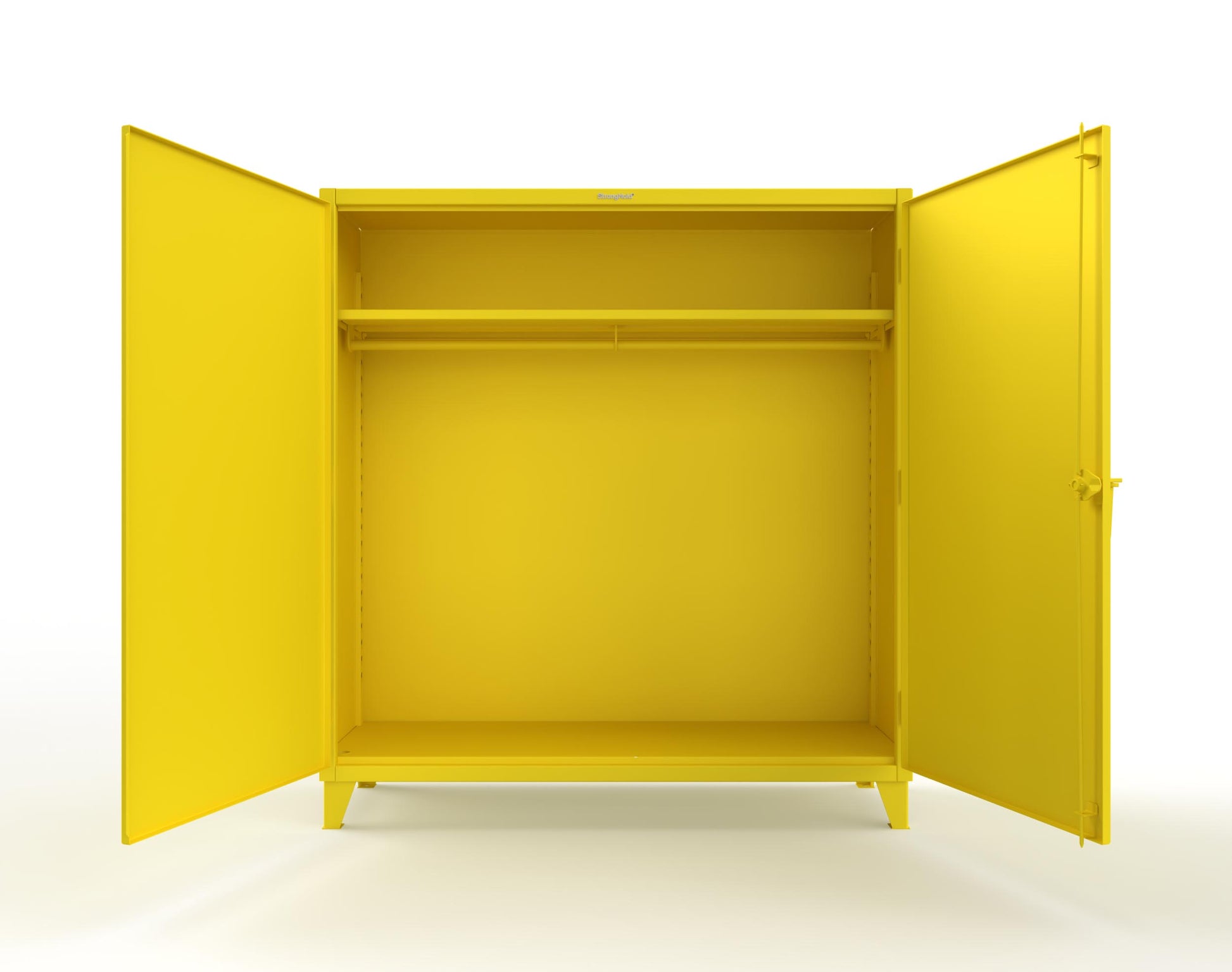 Extreme Duty 12 GA Uniform Cabinet with Hanger Rod, 1 Shelf - 72 In. W x 24 In. D x 78 In. H - 66-WR-241-1021