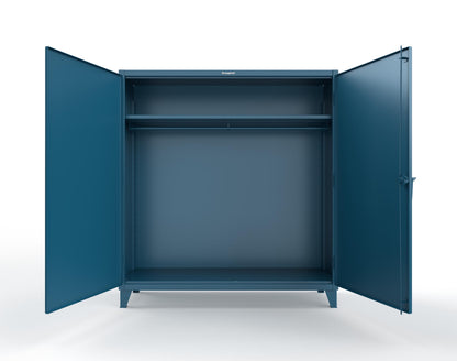 Extreme Duty 12 GA Uniform Cabinet with Hanger Rod, 1 Shelf - 72 In. W x 24 In. D x 78 In. H - 66-WR-241-5001