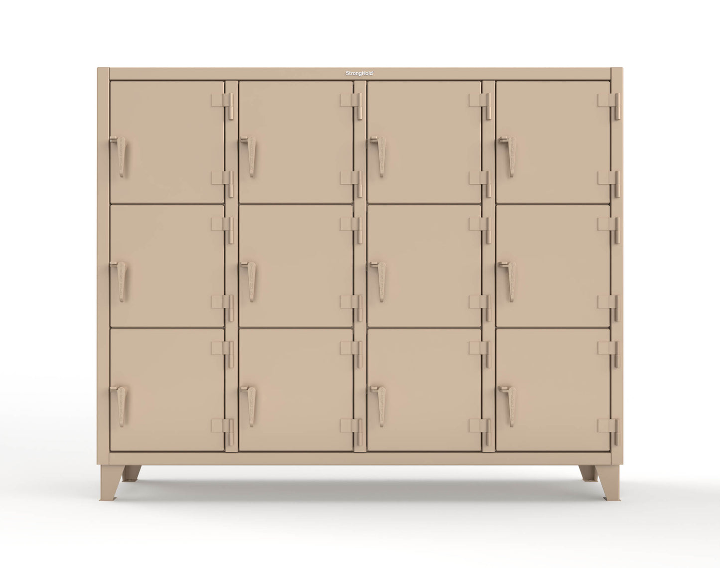 Extreme Duty 12 GA Triple-Tier Locker with 12 Compartments, 82 in. W x 18in. D x 68 in. H - 75-18-3TMT-1019