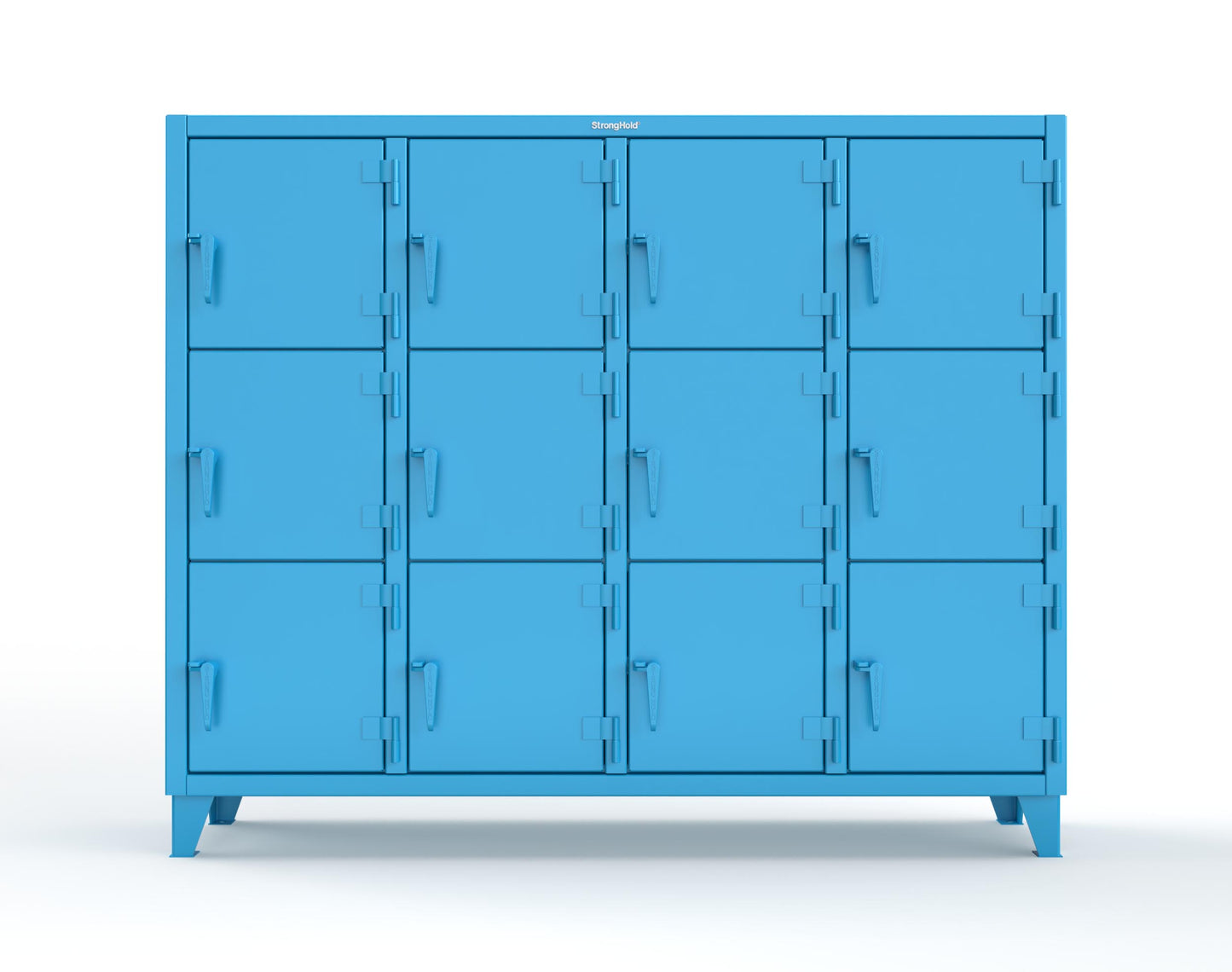 Extreme Duty 12 GA Triple-Tier Locker with 12 Compartments, 82 in. W x 18in. D x 68 in. H - 75-18-3TMT-5012