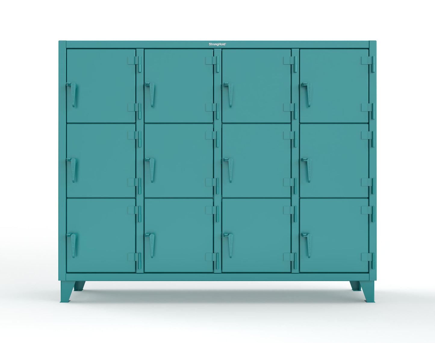 Extreme Duty 12 GA Triple-Tier Locker with 12 Compartments, 82 in. W x 18in. D x 68 in. H - 75-18-3TMT-5021