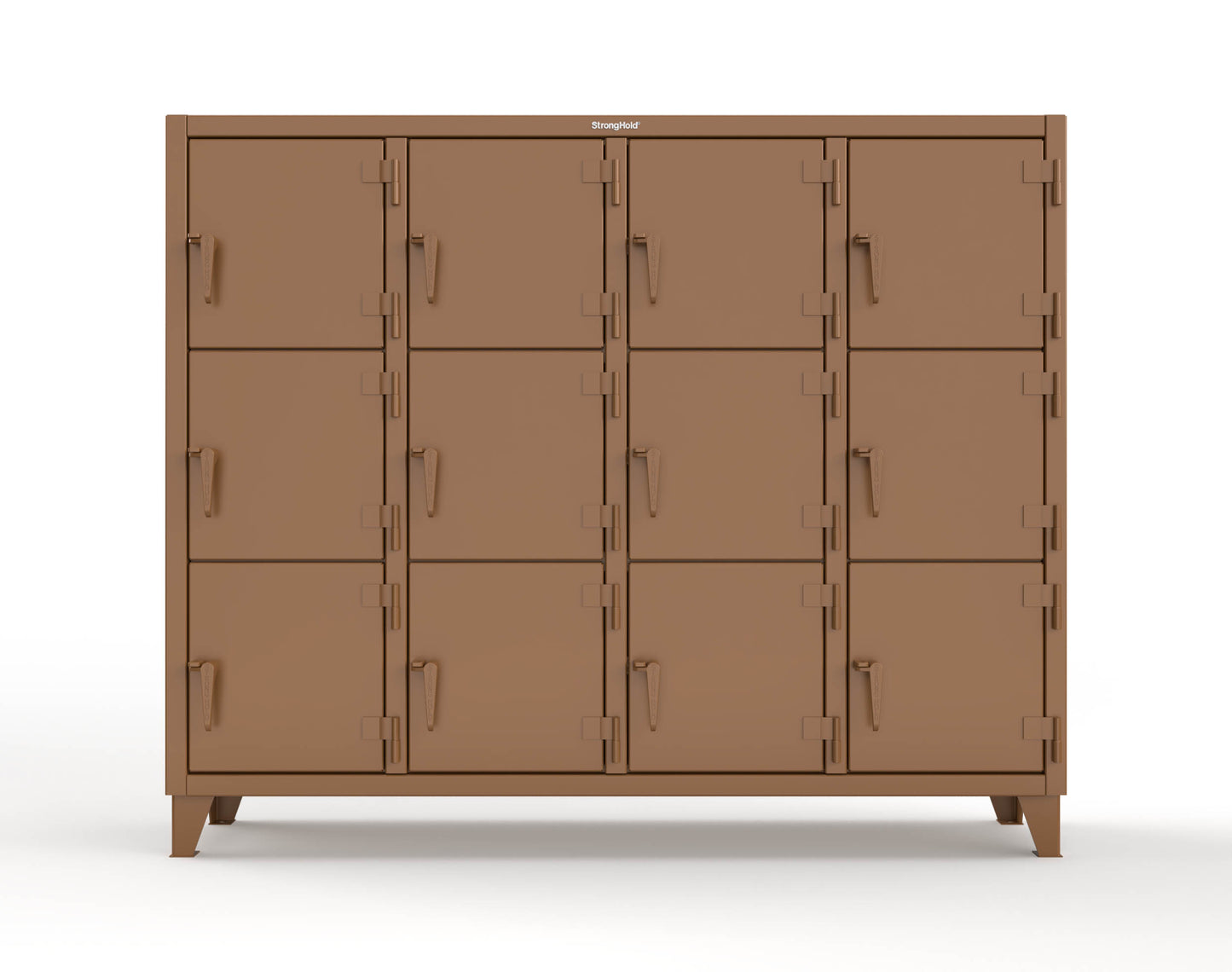 Extreme Duty 12 GA Triple-Tier Locker with 12 Compartments, 82 in. W x 18in. D x 68 in. H - 75-18-3TMT-8008