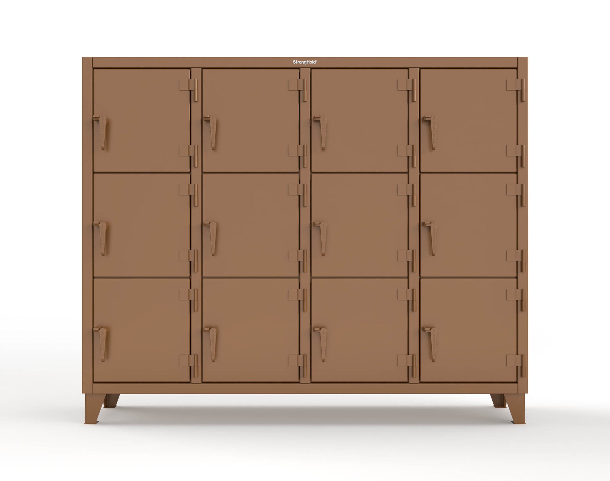 Extreme Duty 12 GA Triple-Tier Locker with 12 Compartments, 82 in. W x 18in. D x 68 in. H - 75-18-3TMT-8008