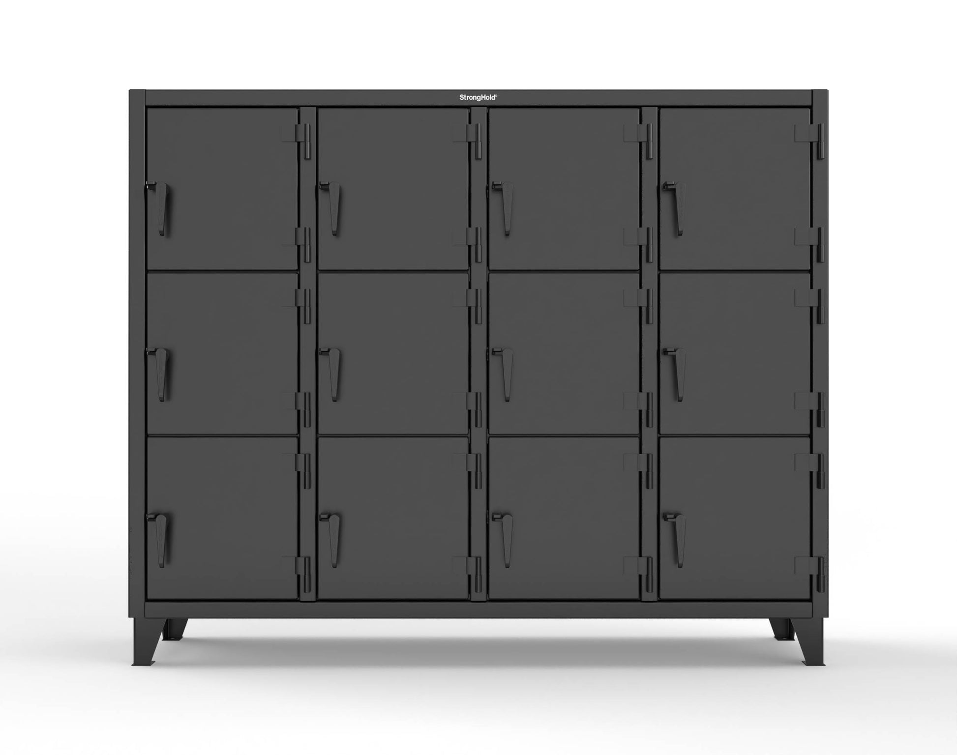Extreme Duty 12 GA Triple-Tier Locker with 12 Compartments, 82 in. W x 18in. D x 68 in. H - 75-18-3TMT-9005