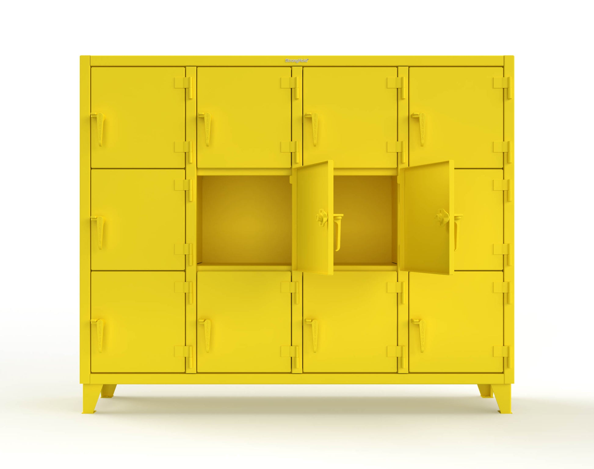 Extreme Duty 12 GA Triple-Tier Locker with 12 Compartments, 82 in. W x 18in. D x 68 in. H - 75-18-3TMT-1021